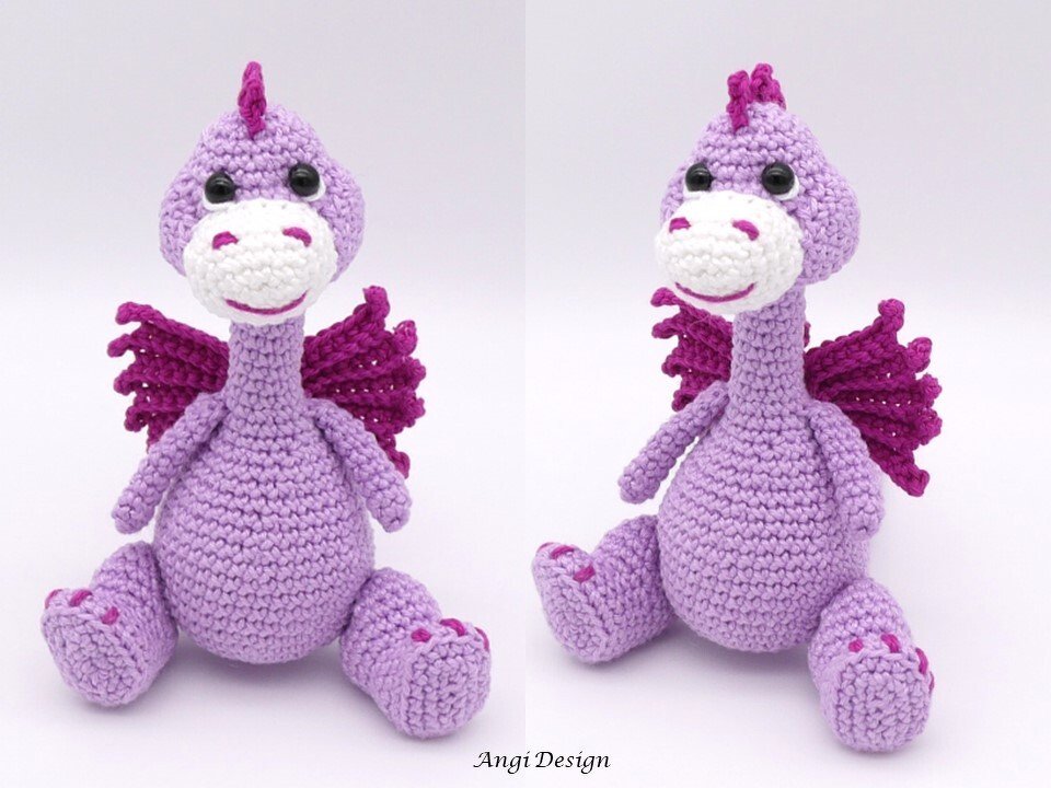 Häkelanleitung Lila Dino - Bild 3