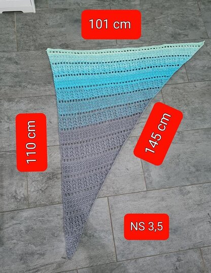 Tuch Cuadra Asymmetrisch