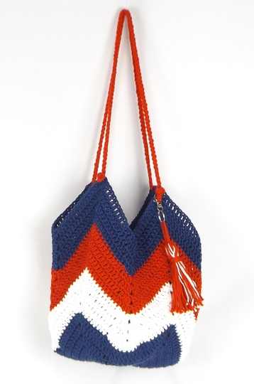 Häkelanleitung Tulpentasche "Marine"