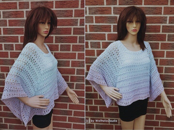 Häkelanleitung Poncho "leichte Brise"