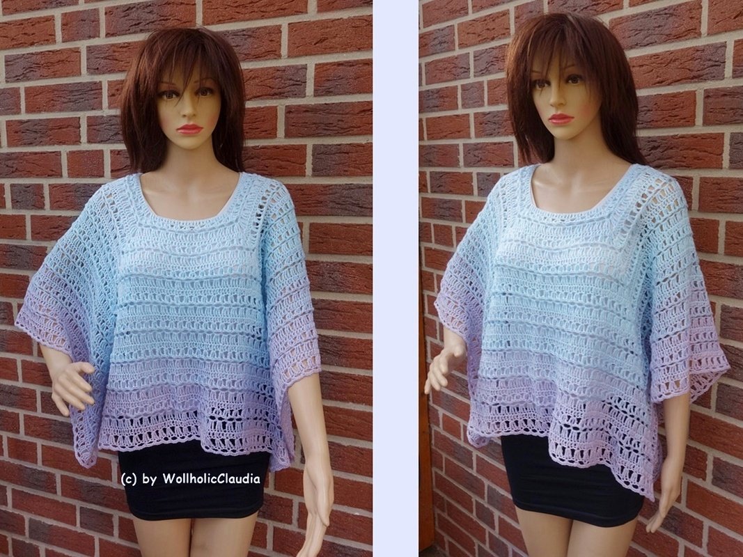 Häkelanleitung Poncho "leichte Brise"