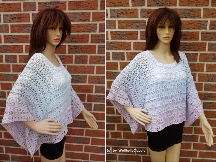 Häkelanleitung Poncho "leichte Brise"