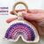 Rainbow baby rattle crochet pattern, crochet baby rattle pattern, DIY gift