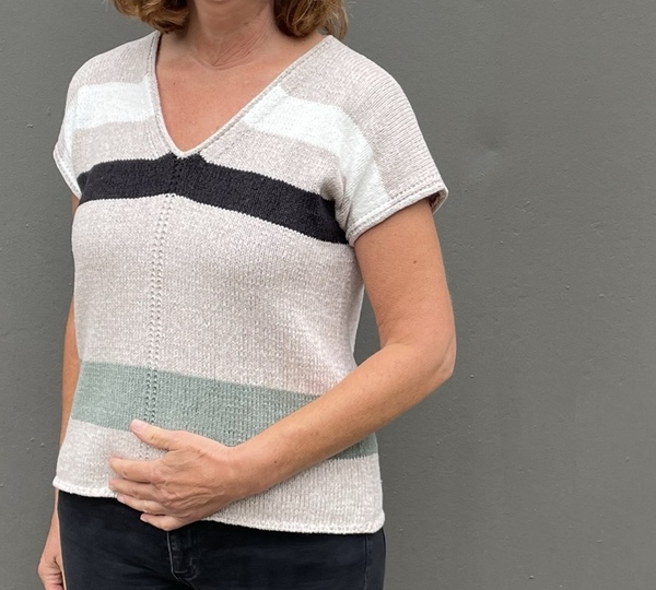 Strickanleitung | Sommerpulli Josi Damen Gr 36 - 46