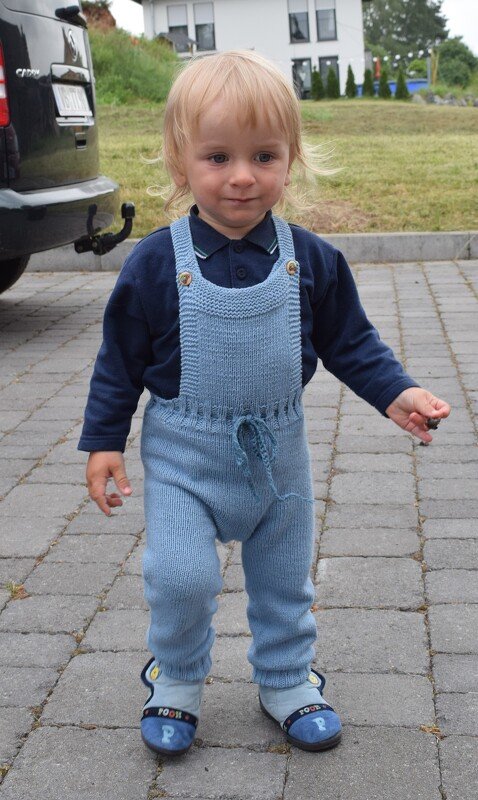 Strickanleitung: Hose für Baby und Kleinkind, Elefanten Latzhose - Bild 2