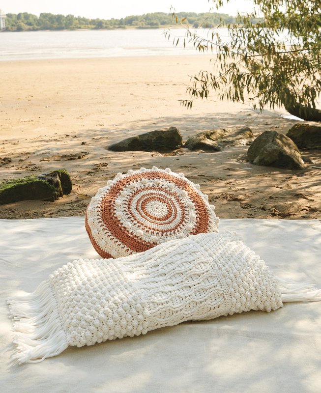 Häkelanleitung Kissen mit Kashmir und Seide im Boho-Stil - Bild 2