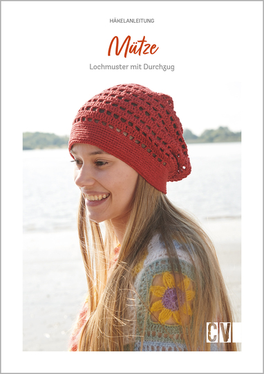 Häkelanleitung Boho-Mütze im Lochmuster