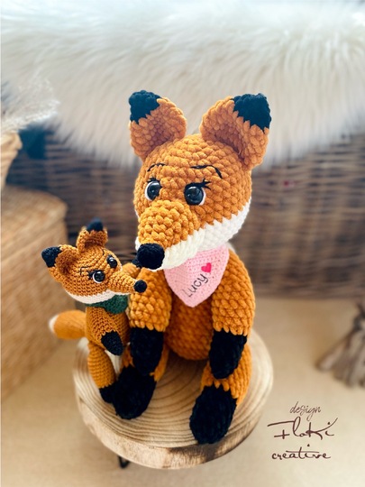 Fuchs Lucy mit Halstuch, Häkelanleitung , Amigurumi, DIY