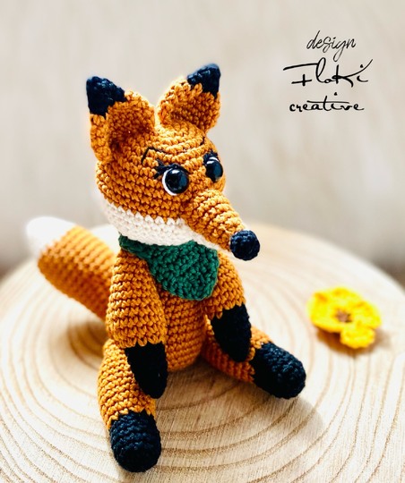 Fuchs Lucy mit Halstuch, Häkelanleitung , Amigurumi, DIY