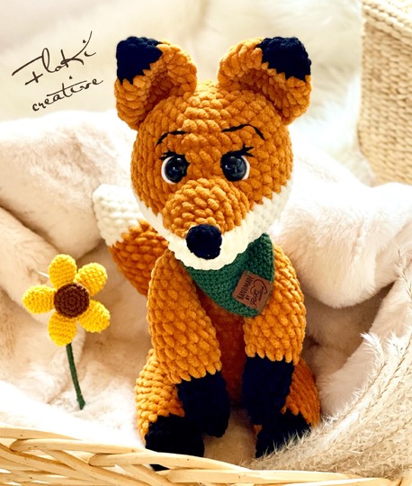 Fuchs Lucy mit Halstuch, Häkelanleitung , Amigurumi, DIY