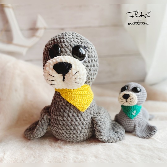 Robbe Roberta, Häkelanleitung,  Amigurumi, DIY