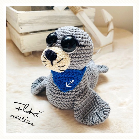 Robbe Roberta, Häkelanleitung,  Amigurumi, DIY