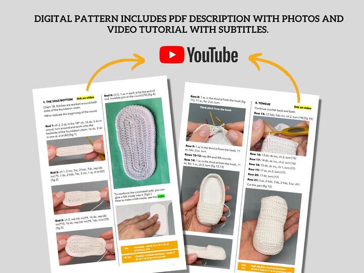 Crochet pattern bundle baby boy booties, set of 3 crochet baby shoes