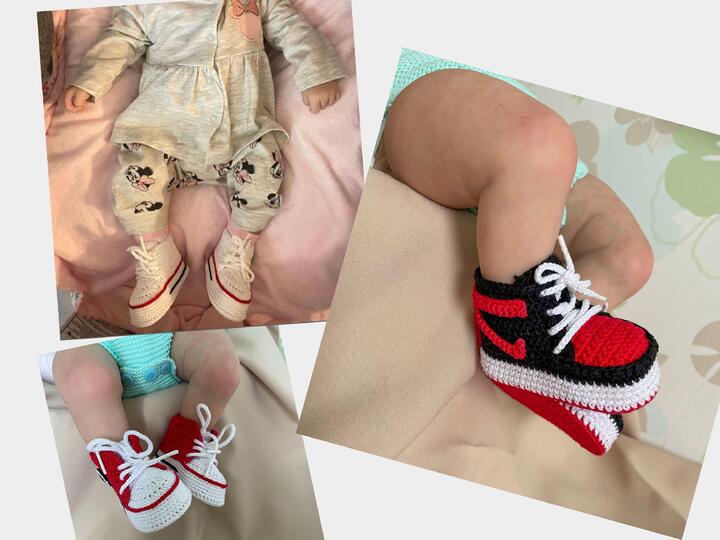 Crochet pattern bundle baby girl booties, set of 3 crochet baby shoes socks