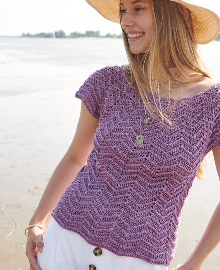 Häkelanleitung Häkel-Shirt in Boho-Stil