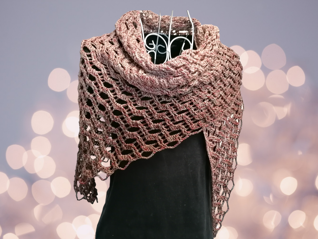 Triangular scarf „Tyana BE“ – crochet pattern