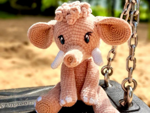 Häkelanleitung Mammutbaby "Peaches" | Amigurumi | Sprache: Deutsch