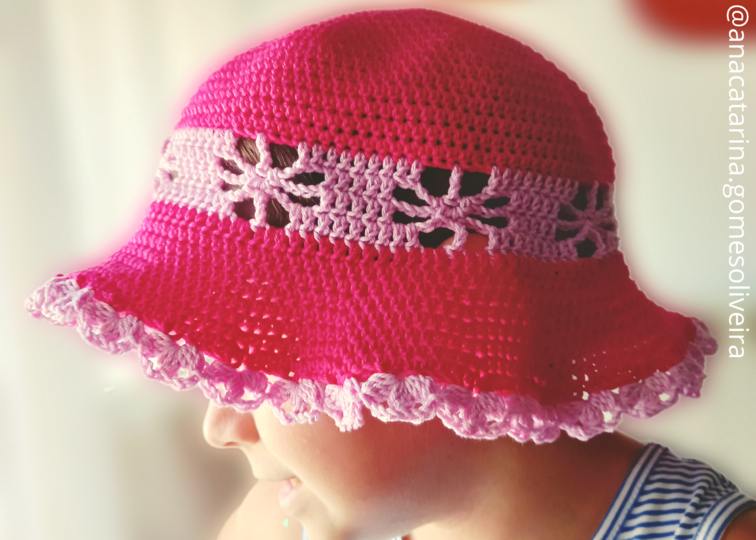 Summer sun hat, crochet pattern summer hat for baby, child and women