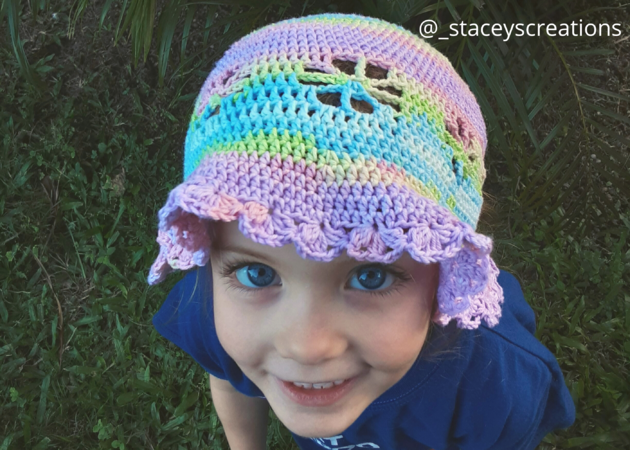 Summer sun hat, crochet pattern summer hat for baby, child and women