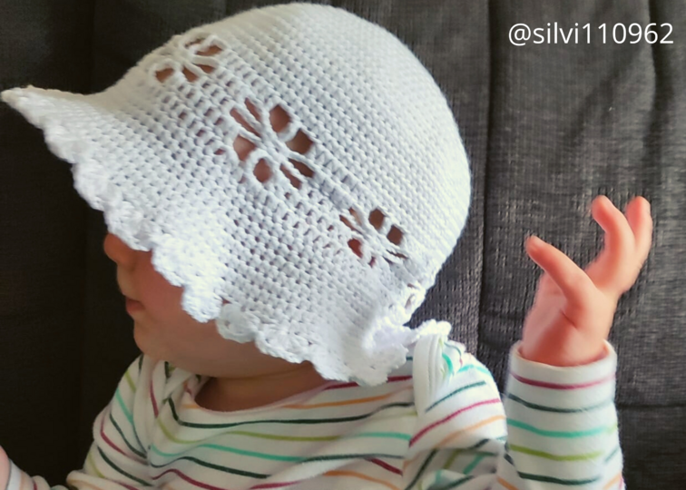 Summer sun hat, crochet pattern summer hat for baby, child and women