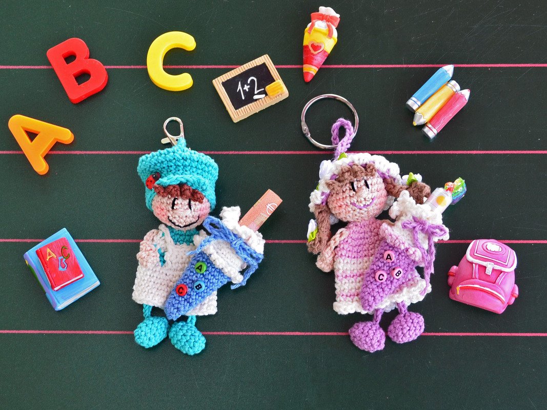 Schulanfang Anhänger Junge mit befüllbarer Schultüte - Bild 2