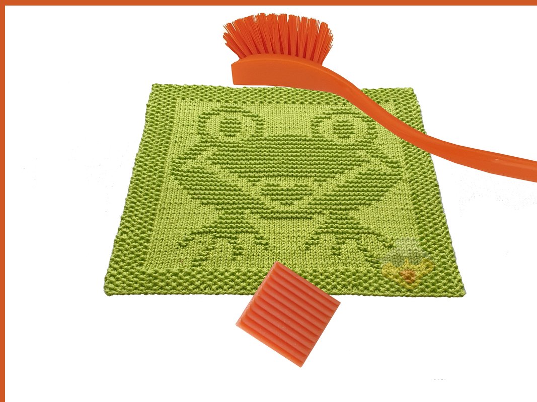 6 Spültücher „Tuch Set Tiere II“ Strickanleitungen + druckbare Banderolen - Bild 4