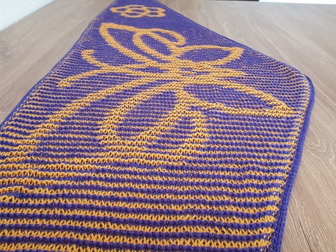 Butterfly, Shadow Knitting, Illusion Knitting, Flat Motif Shawl