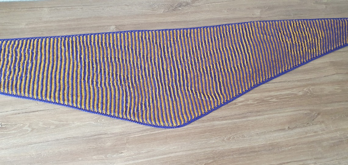 Butterfly, Shadow Knitting, Illusion Knitting, Flat Motif Shawl