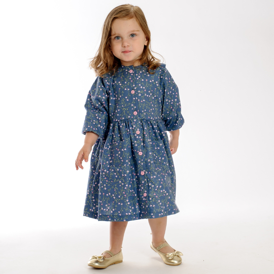 Girls Dress MIMI with Ruffles PDF Sewing Pattern 6m–7y