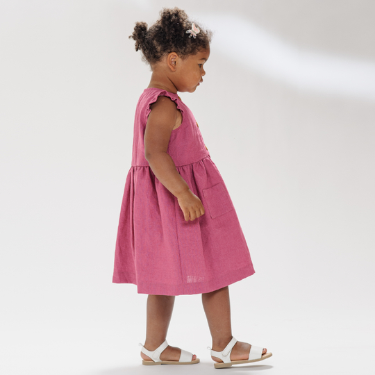 Girls Dress MIMI with Ruffles PDF Sewing Pattern 6m–7y