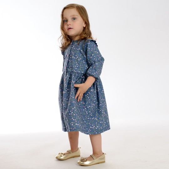Mädchenkleid MIMI mit Volants Schnittmuster 68/74–116/122