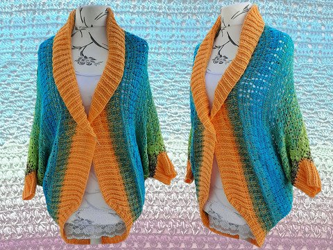 Häkelanleitung Seelenwärmer Arielle alle Größen