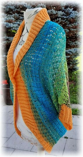 Häkelanleitung Seelenwärmer Arielle alle Größen