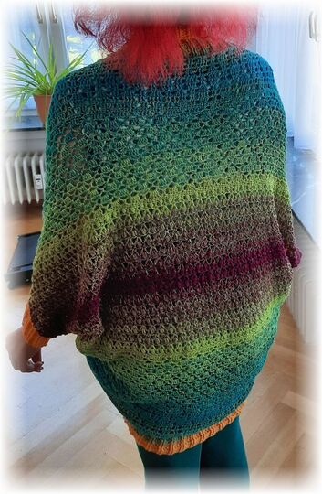 Häkelanleitung Seelenwärmer Arielle alle Größen