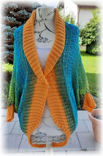 Häkelanleitung Seelenwärmer Arielle alle Größen