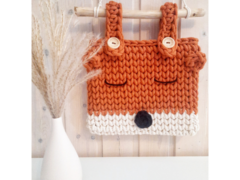 Häkelanleitung | Organizer Fuchs Kinderzimmer häkeln | für Kinder häkeln