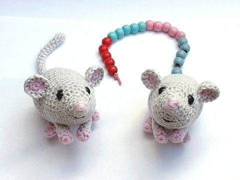 Häkelanleitung Maus oder Rechenmaus Tapsy