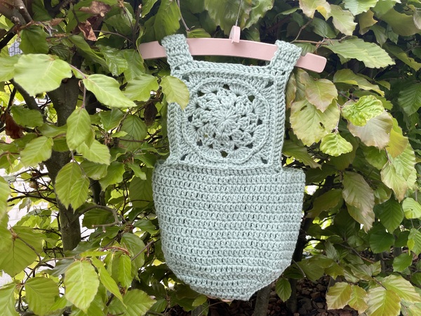 Baby romper Femke crochet pattern - dungarees -onesie
