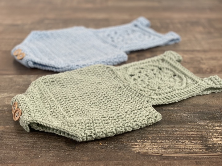 Baby Strampler Femke Häkelanleitung | Geschlecht offenbaren |