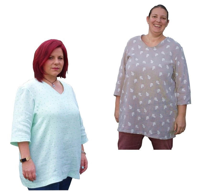 Bluse Petunika GR. 40 - 58 | BU 108-155 CM | FÜR Webware