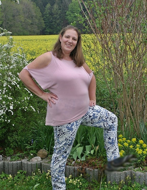 Highwaist HOSE Sandra GR. 42-56 | HU 112-141CM | FÜR Webware - Bild 8