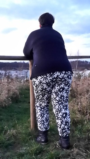 Highwaist HOSE Gr.42-56 | HU 112-141CM | FÜR Webware