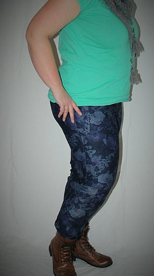 Highwaist HOSE Gr.42-56 | HU 112-141CM | FÜR Webware