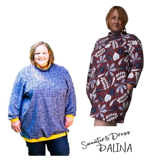 HOODIE&KLEID Dalina GR. 44-58 | BU 116-155 CM