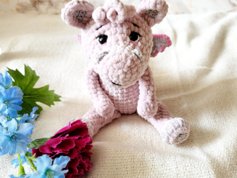 Häkelanleitung Schmunzeldrache "Saphir" | Sprache: Deutsch