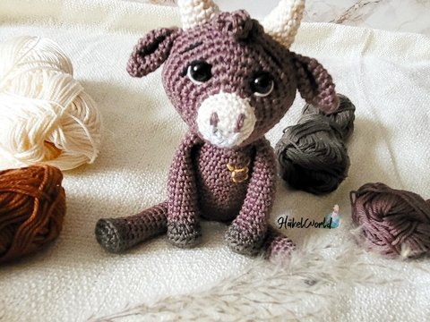 Häkelanleitung Stier "Brösel" | Sprache: Deutsch