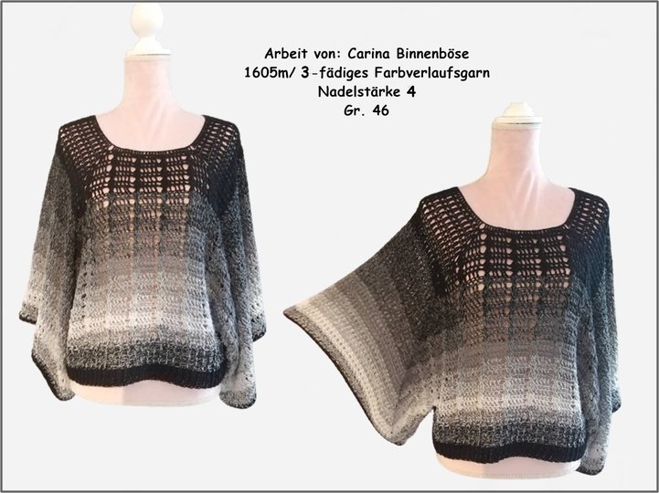Häkelanleitung Poncho-Pulli "Lucy"