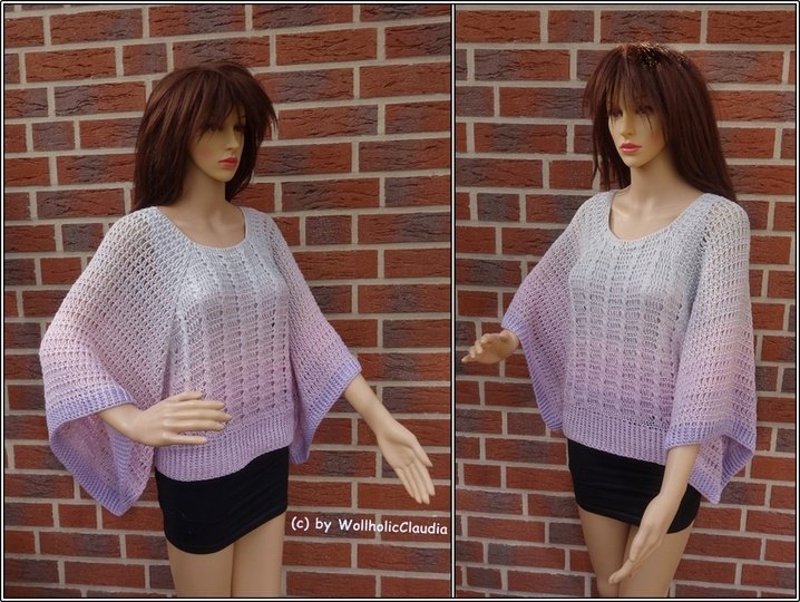 Häkelanleitung Poncho-Pulli "Lucy"
