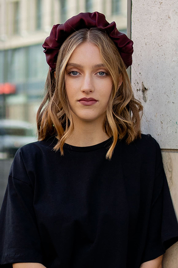 Sewing pattern scrunchie headband, easy for beginners with video tutorial