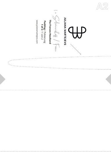 Sewing pattern scrunchie headband, easy for beginners with video tutorial